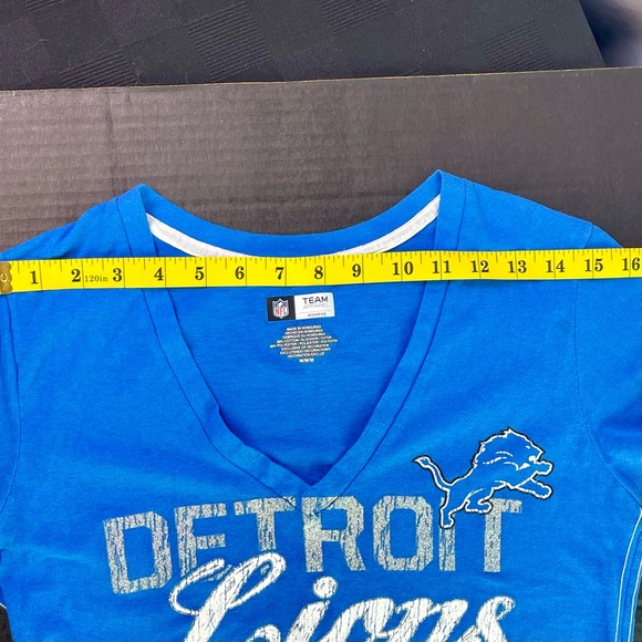 NFL Detroit Lions Team Apparel Women's Blue Shirt - Picture 7 of 9